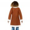 Abrigo de Estilo Retro para Mujer en Marrón