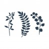 9 Ramas con Hojas Decorativas