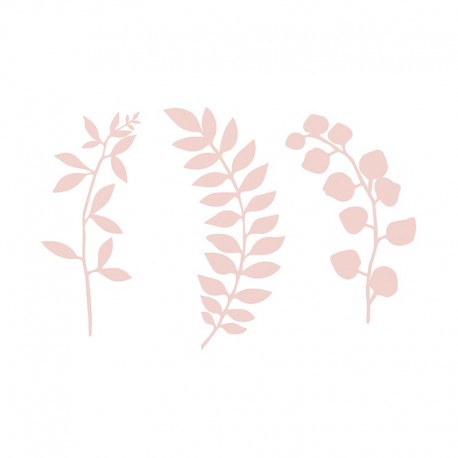 9 Ramas con Hojas Decorativas