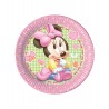 8 Platos Baby Minnie 20 cm