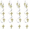 5 Colgantes GOLD/SLV CROSSES