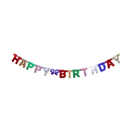 Banderín Happy Birthday 16 x 166 cm