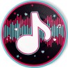 8 Platos TikTok Dance 23 cm