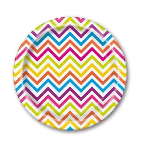 Platos Redondos Chevron 18 cm