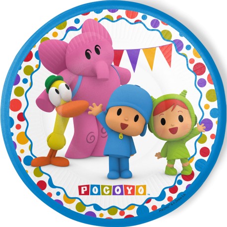 8 Platos Pocoyo 23 cm